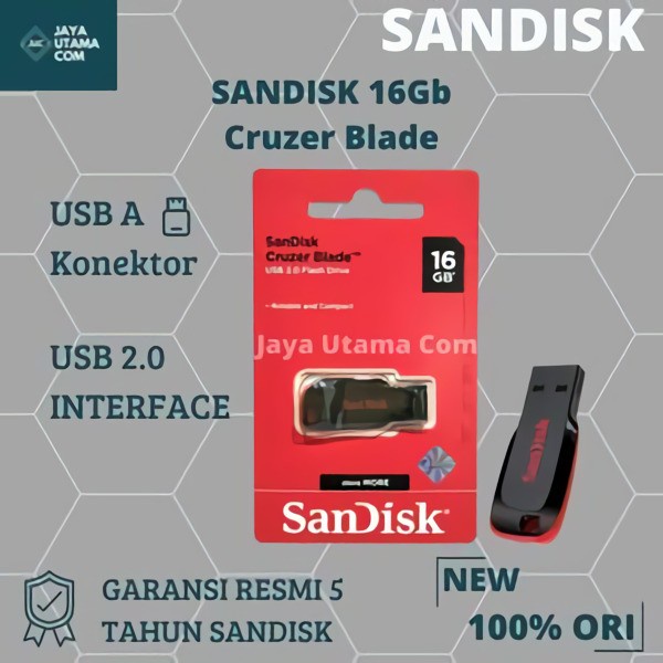 Flashdisk Sandisk Cruzer Blade 64gb ORIGINAL