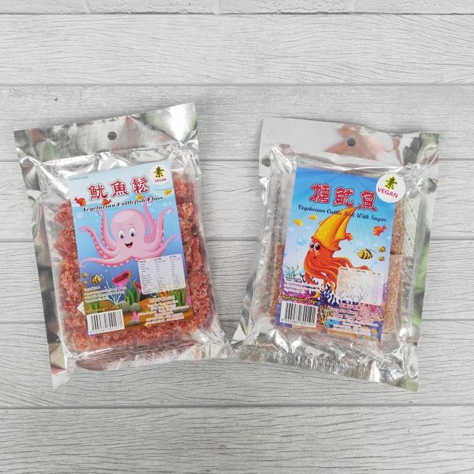 

Vegan Cuttlefish Floss 100gr Vegetarian Ju Hi Dendeng Sotong hr502