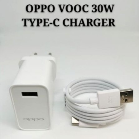 TRAVEL ADAPTER CHARGER OPPO 30W SUPER VOOC TYPE C Kwalitas ORIGINAL 100%