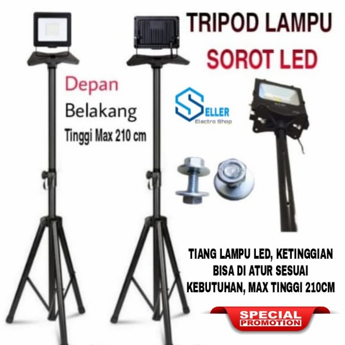 [Lamp] Tripod Lampu Led/Stand Lampu Sorot/Stand Portable [Lid]
