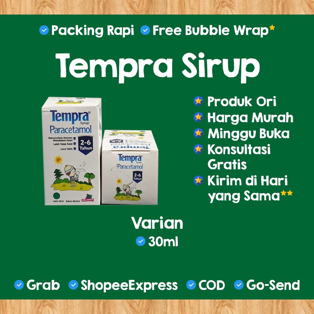 [TEMPRA] Tempra 30ml | Tempra Sirup Anak | Sirup Demam Anak