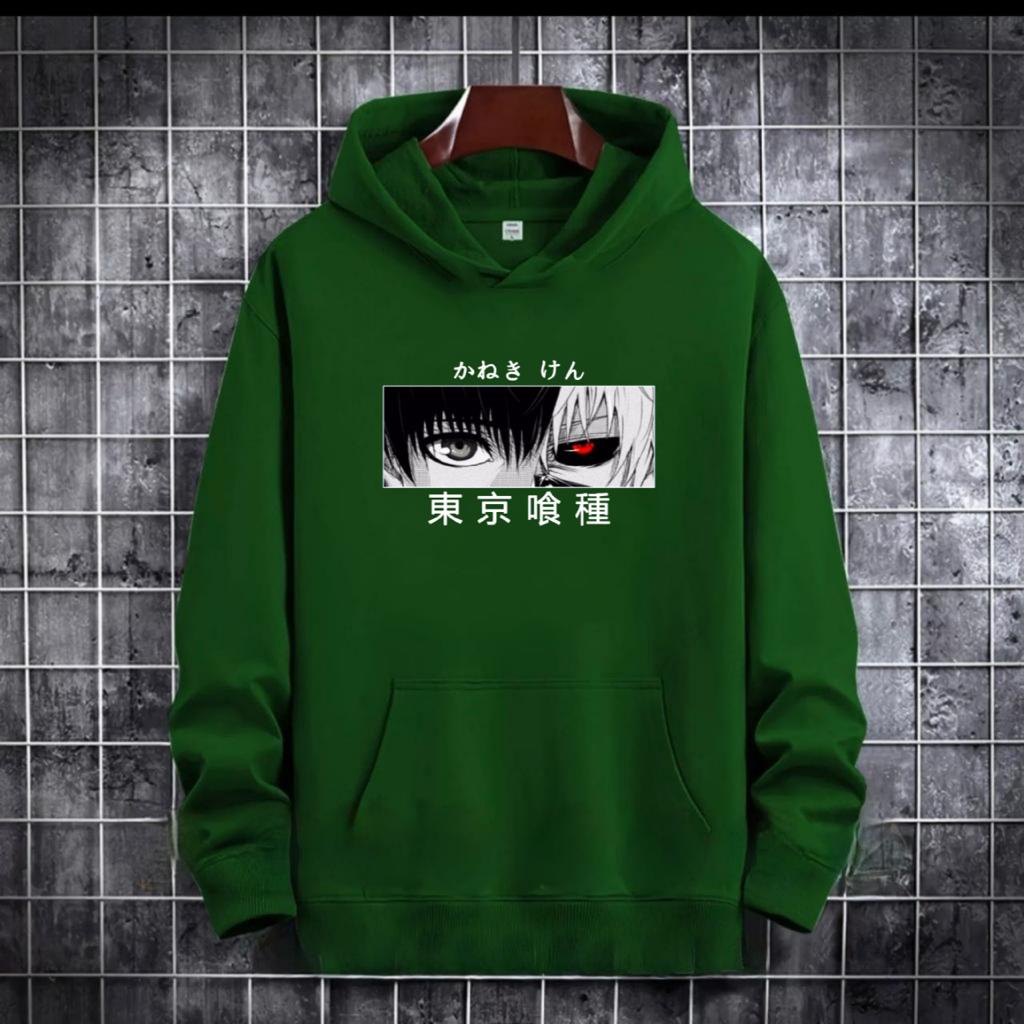 SWEATER HOODIE MODEL KEN ANIME TOKYO GHOUL / HOODIE MURAH TERLARIS / HOODIE PRIA DAN WANITA / UNISEX / HOODIE PRINTING