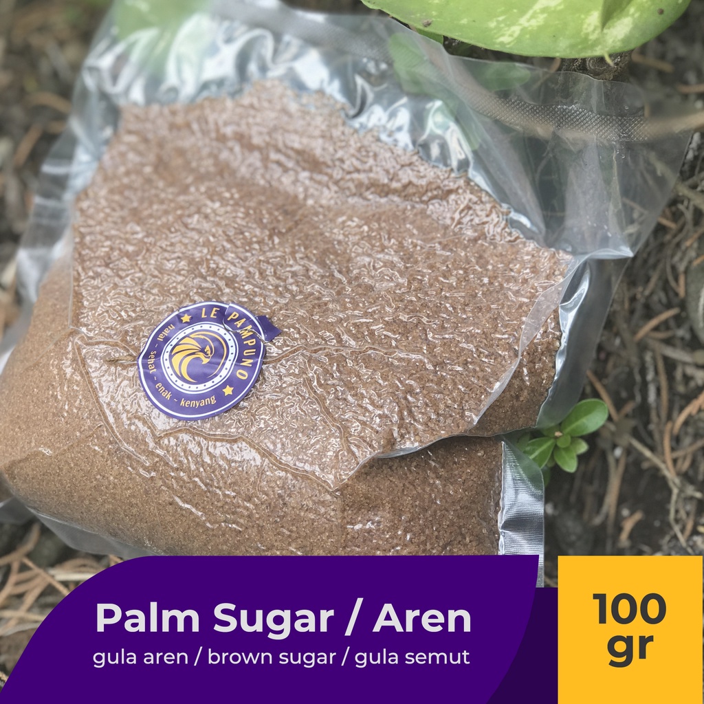 

Palm Sugar Gula Aren Organik Gula Semut Brown Sugar Bubuk - 100gr