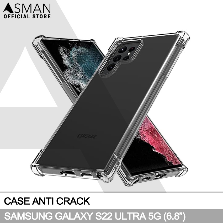 Anti Crack Samsung Galaxy S22 Ultra 5G (6.8) | Soft Case Anti Bentur - Clear