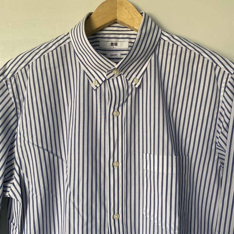 Kemeja Uniqlo Pria Stripe Original size L