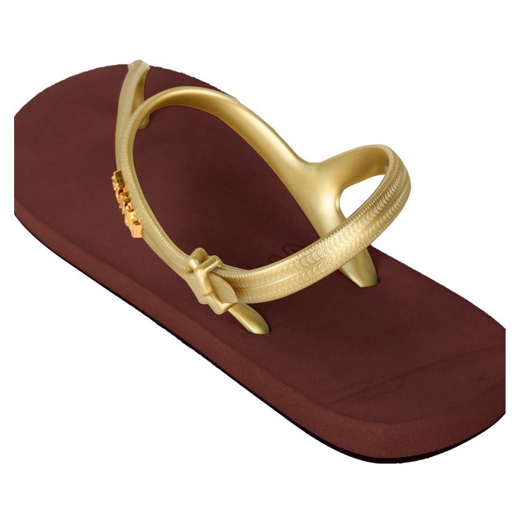 Sandal Zuma Elsa Brown Gold Original