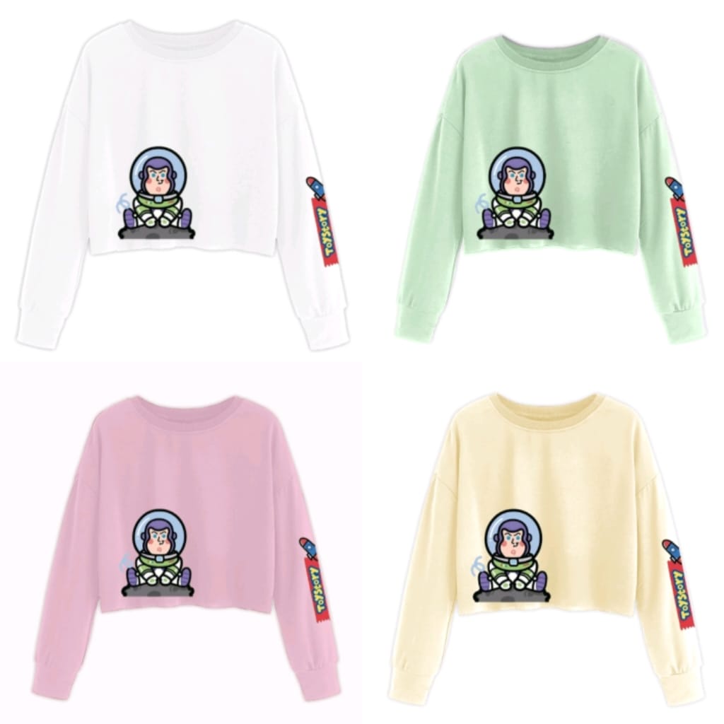 CUTE MINI BUZZ SWEATER CROP TOY STORY V1