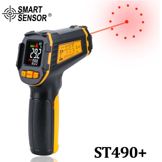 SMART SENSOR Digital Infrared Thermometer ST490+ Machine Electrical