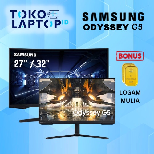 Samsung Odyssey G5 Flat / Curved QHD HDR10 165Hz Gaming Monitor