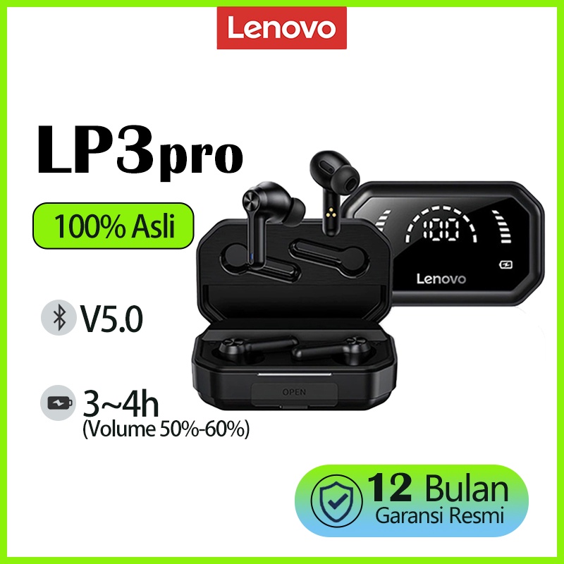 Thinkplus Lenovo LP3 Pro True Wireless Bluetooth Headset Headphone Earphone Earbuds TWS Stereo