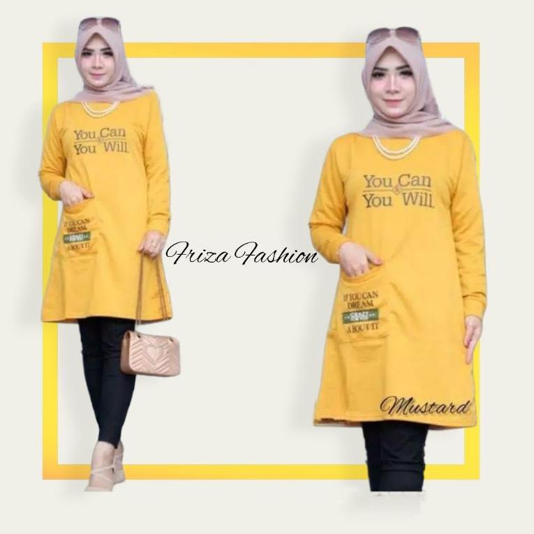CHEKOUT KAOS TUNIK WANITA TERBARU | TUNIK MUSLIMAH BABYTERRY | KAOS MUSLIMAH