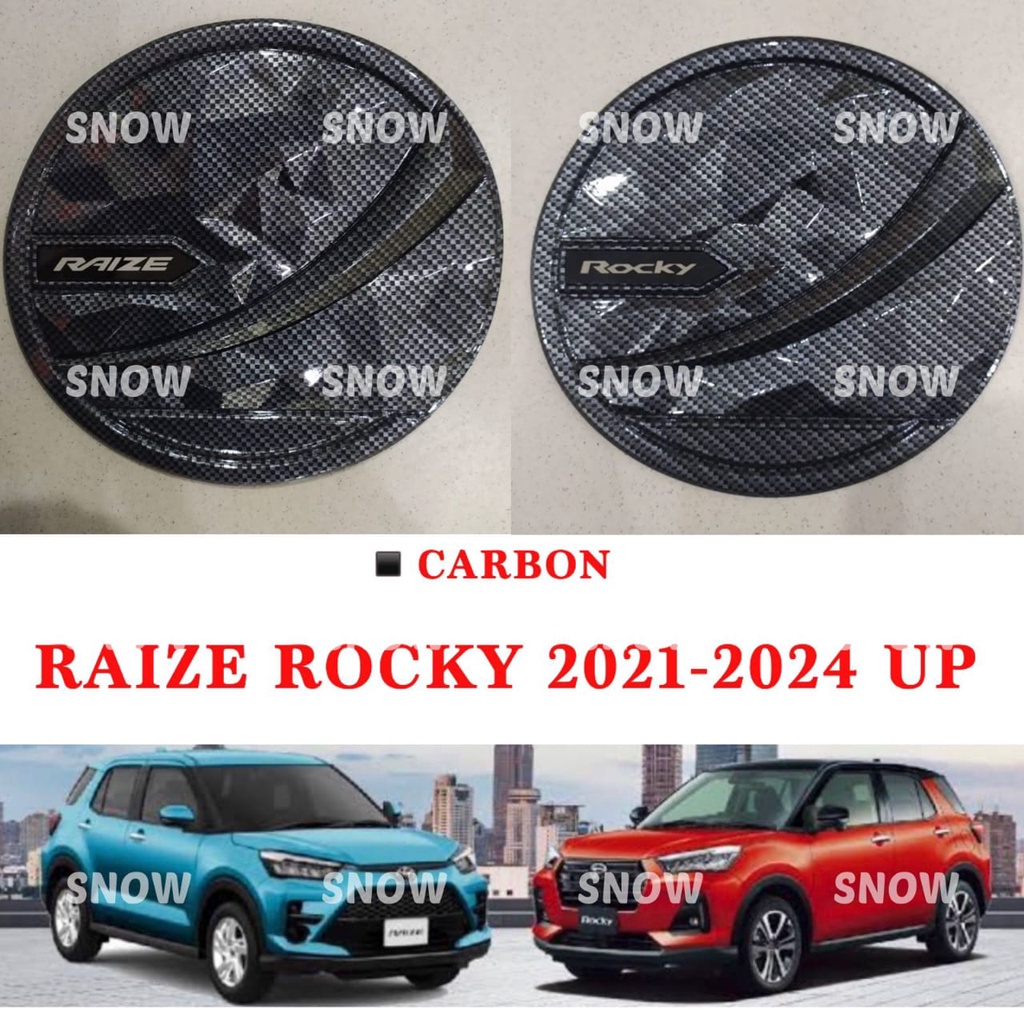 Tank Cover Raize Rocky 2021 2023 2024 UP Diamond Carbon Glossy