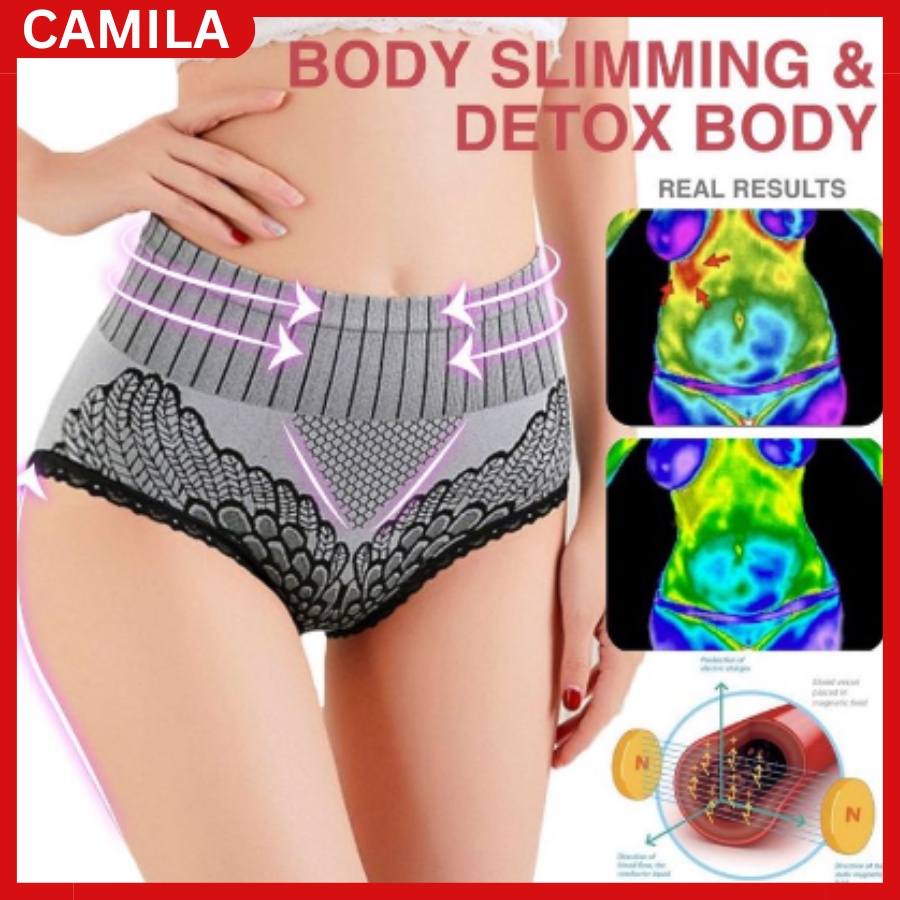 HONEYCOMB MASSAGE WOMEN UNDERWEAR Thermal Circulation Therapy Massage Panties Celana Pijat Terapi Si