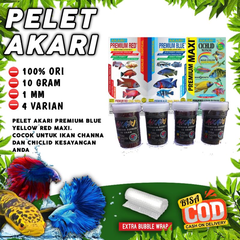 Pelet Akari Premium Blue Yellow Red Maxi