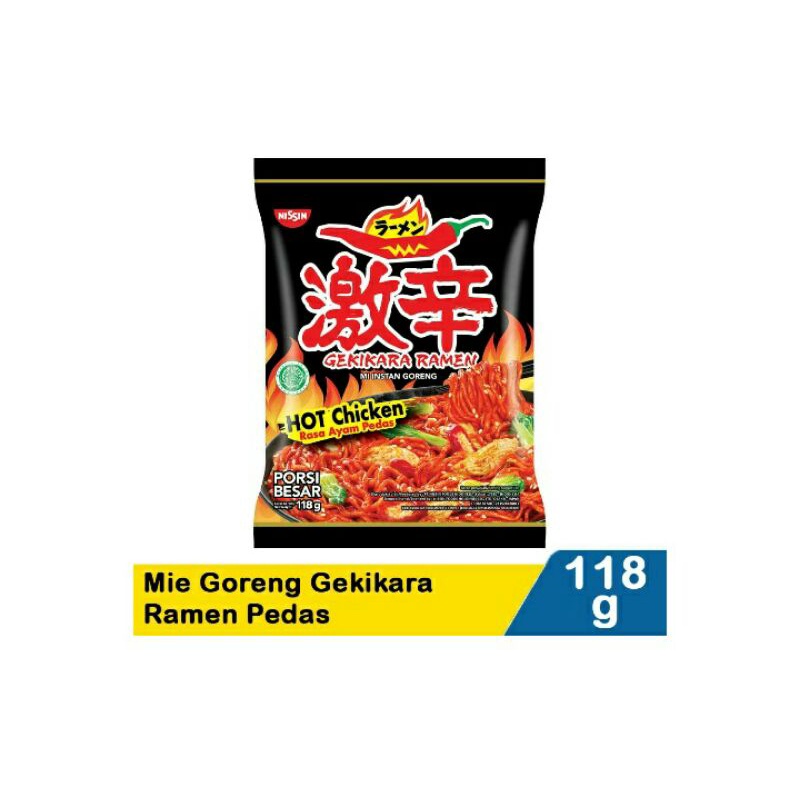 Nissin Mie Goreng Gekikara Ramen Pedas 118G