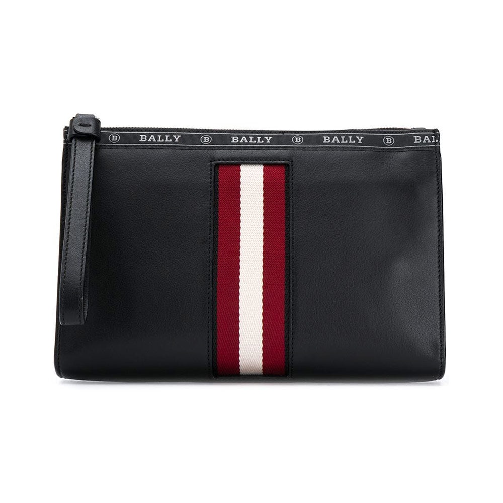 Blly SS23 Haig Leather Clutch Black/Red (26 x 18 x 5)