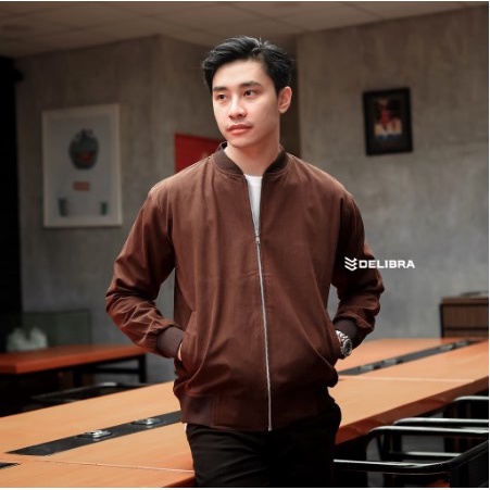 Libra Jaket Canvas Bomber Pria Brown Jaket Pria Terbaru Jaket Pria Keren Jaket Cowok Keren Jaket Ori