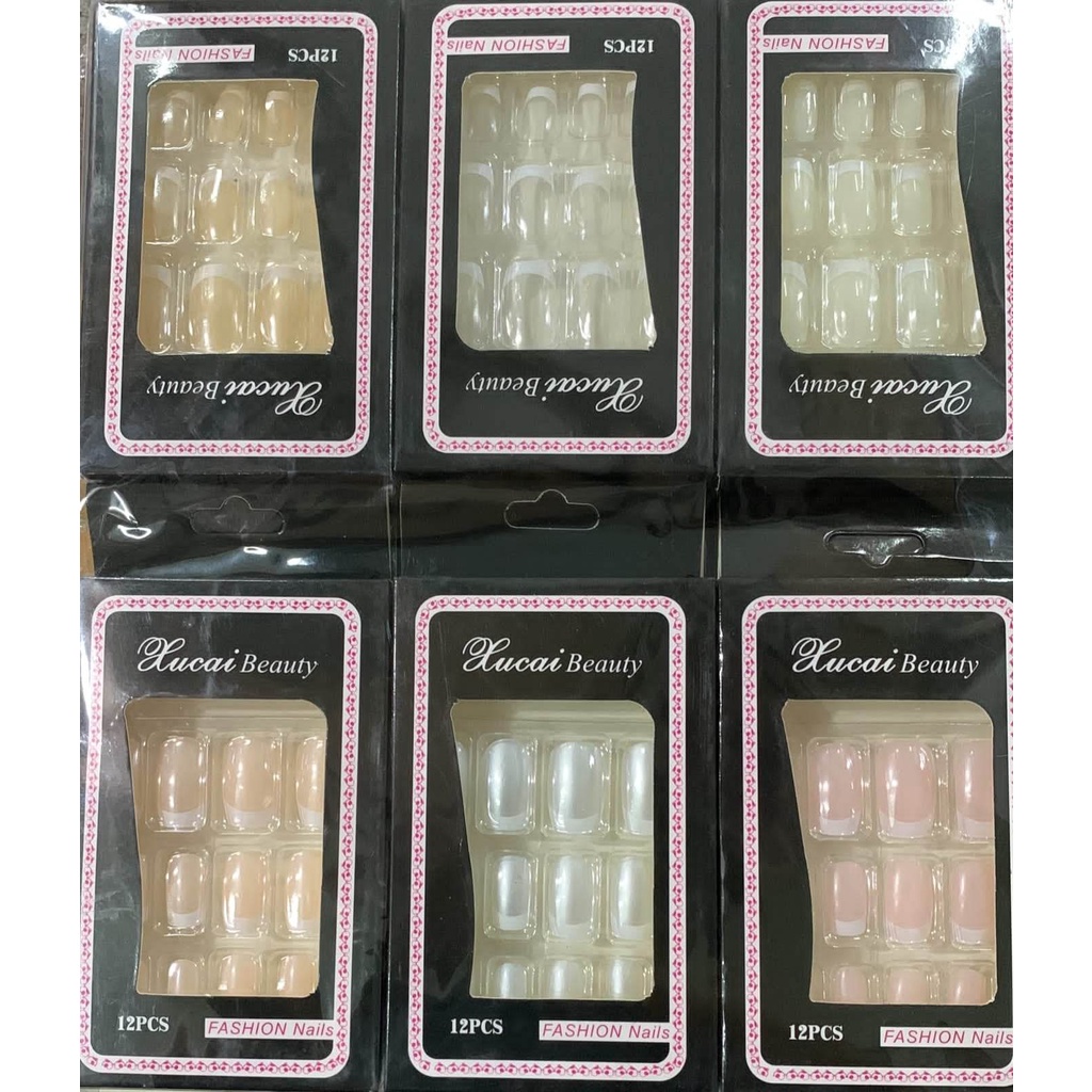 [1 BOX] KUKU PALSU HARGA PERBOX (isi 12 pcs) + lem / Fake Nail