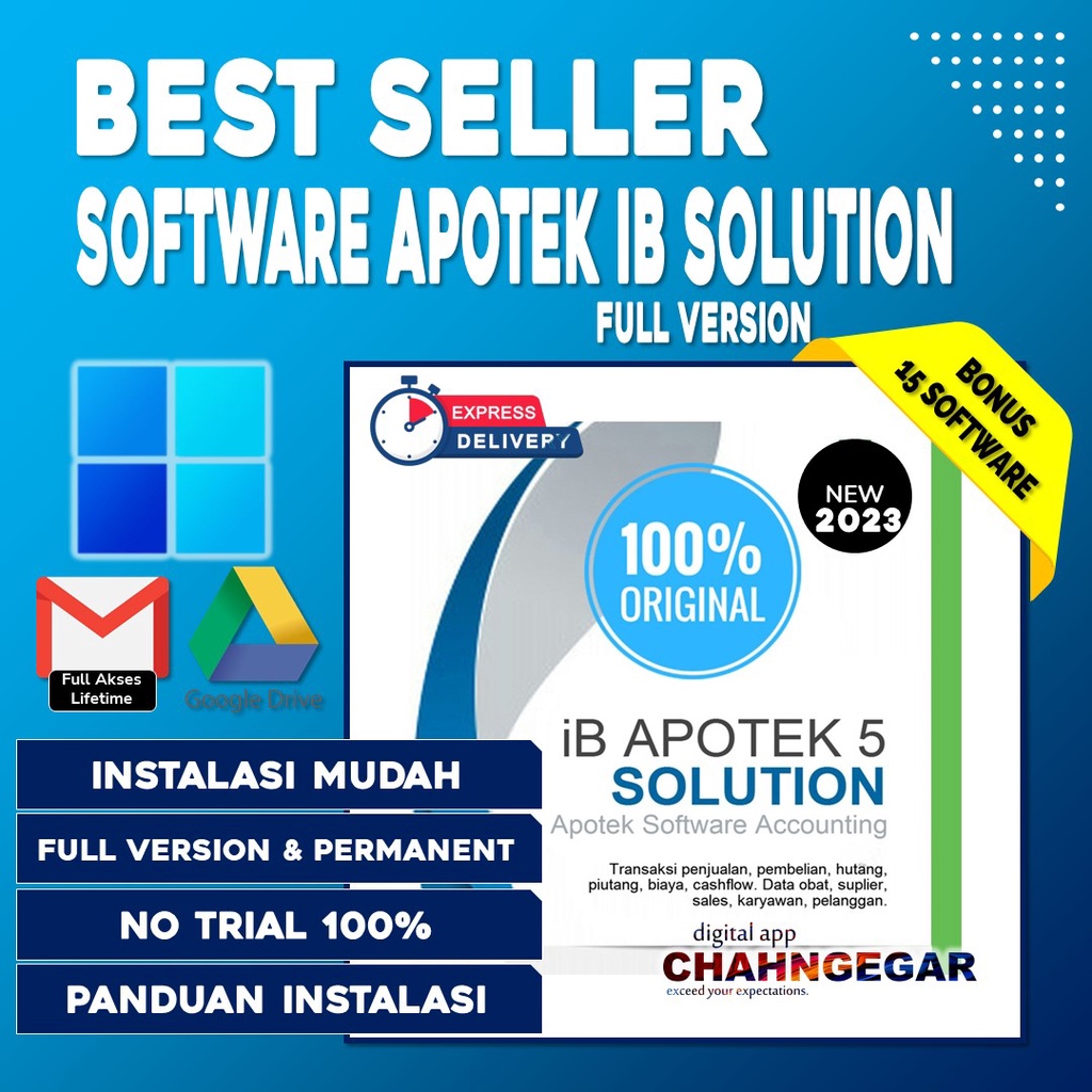 iB Apotek 5.2 Solution Lisensi Lifetime Aplikasi Apoteker Full Version Software Apoteker aplikasi apotek