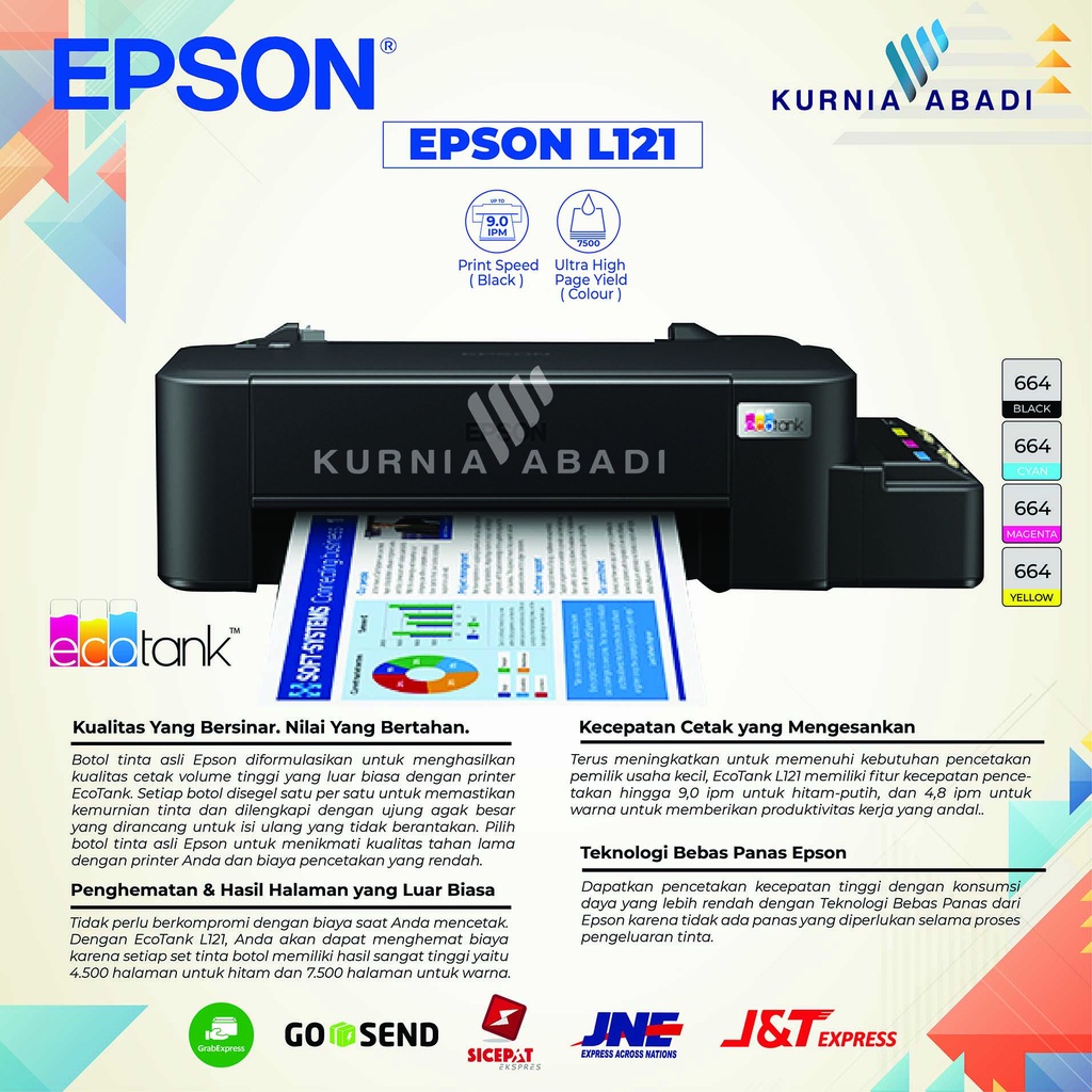 Printer Epson EcoTank L121 Ink Tank Single Function