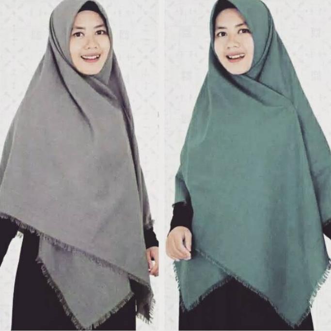 Hijab Syar'i Segi Empat Jumbo -  Saudia Rawis ukuran 130 x 130 wolfis –SKI.29Ma23ᵁ