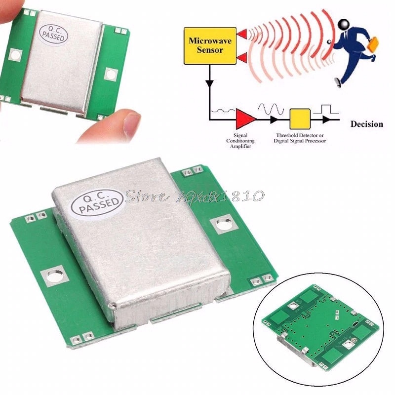 HB100 Microwave Motion Sensor 10.525GHz Doppler Radar Detector