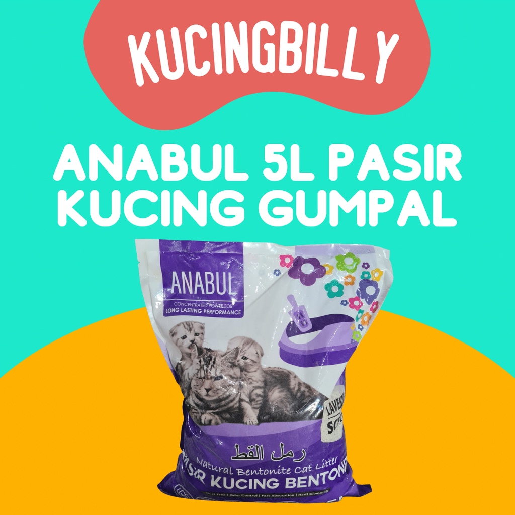 Anabul 5L pasir kucing gumpal bentonite anabul