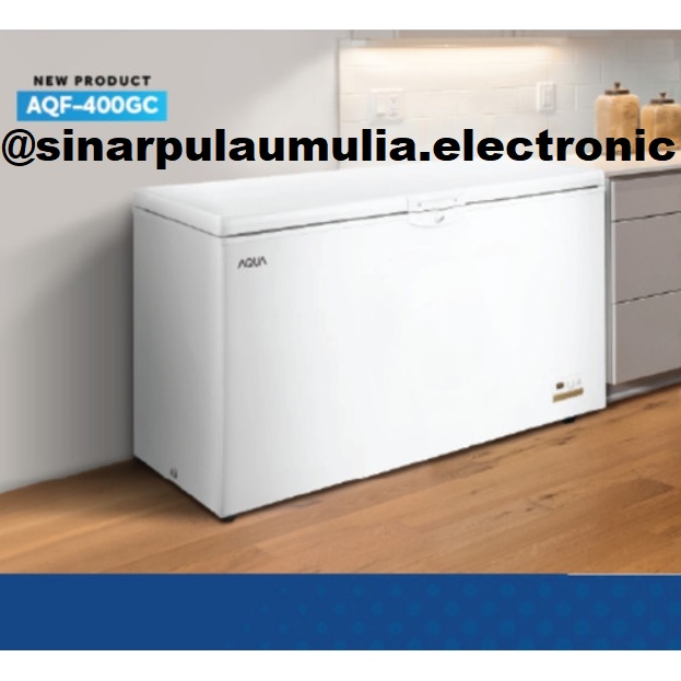 Aqua Chest Freezer Box 394 Liter Low Volt - AQF-400 / AQF 400 / AQF400