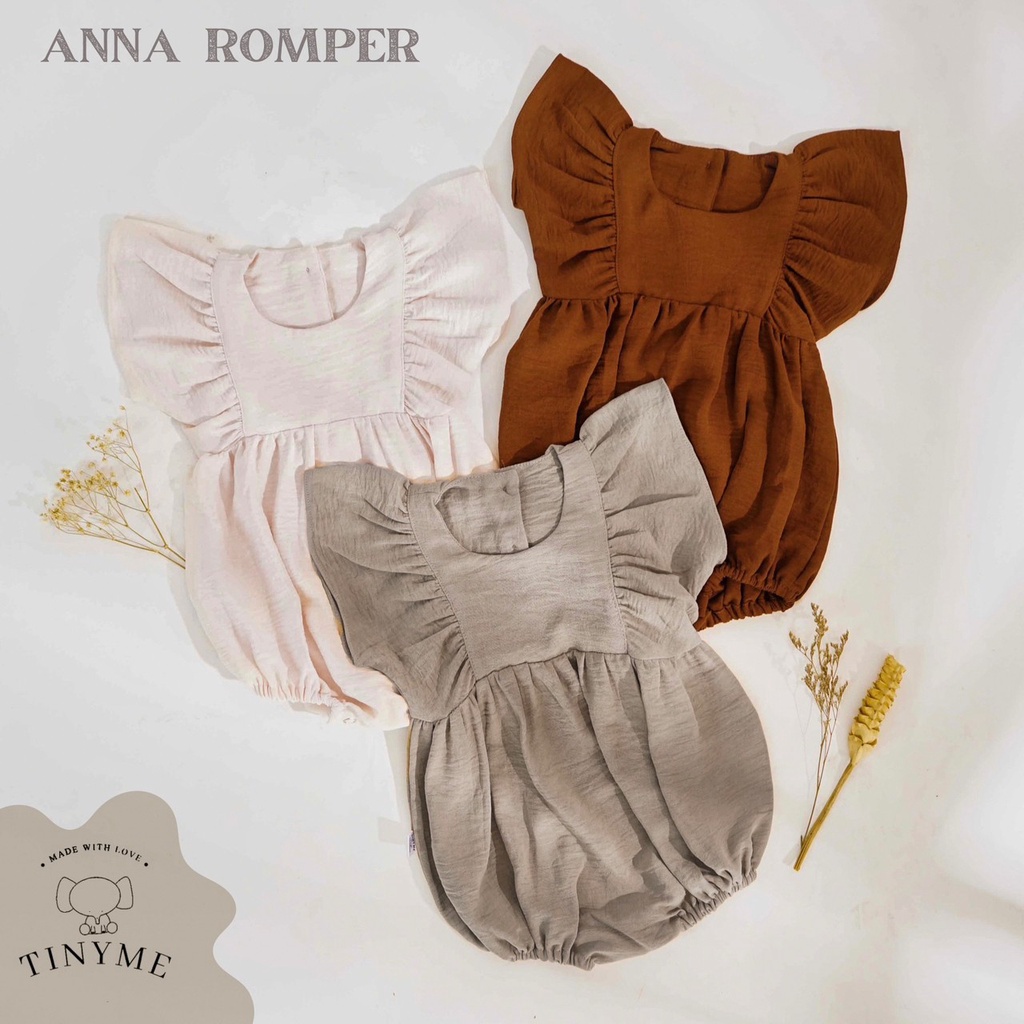 TINYME 0-18bln JUMPER RUFFLE BASIC BAYI | JUMPSUIT ROMPER BAJU PAKAIAN ANAK BABY catalog TMTM ANNA