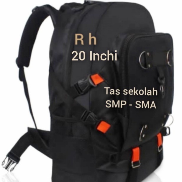 Tas Ransel Pria tas ransel punggung backpack pria - Hitam(V4E4) tas punggung pria waterproof tas ran