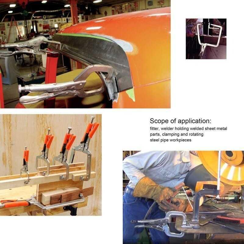 Tang Penjepit Vise Grip Welding Mouth C Clamp 11 Inch - A161 - Silver