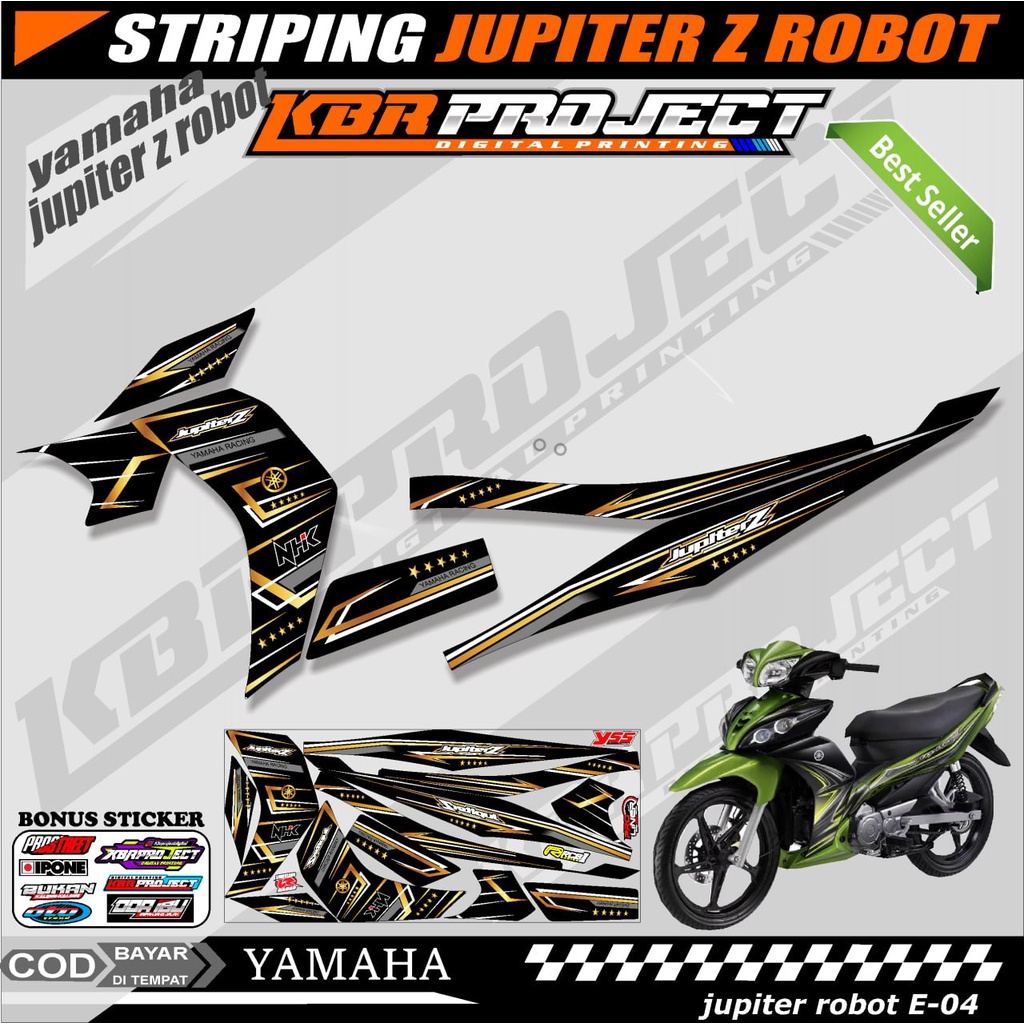 JUPITER Z ROBOT 2003 STIKER MOTOR KEREN Stiker Striping (JUPITER Z ROBOT 2003) Lis Variasi Stiker Mo
