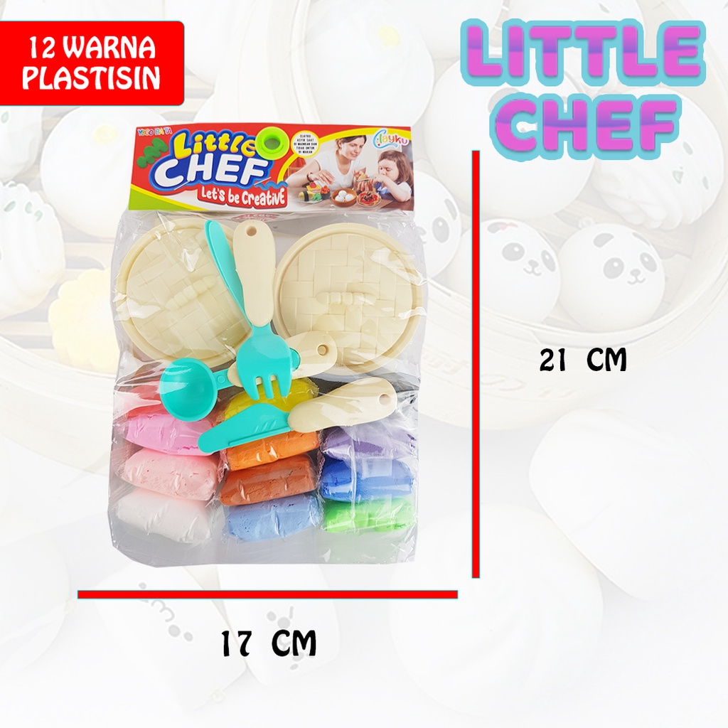 Mainan Anak 12 Clay Dan Tempat Dimsum/ Mainan Masak Masakan Lengkap YL8