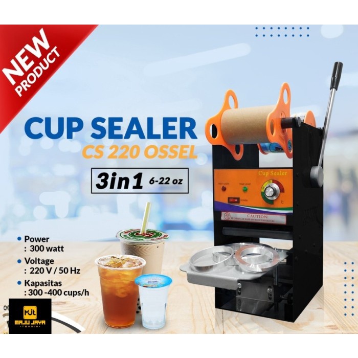 $$$$] Mesin Cup Sealer 22OZ Cup Sealer Gelas 22 Oz Tutup Gelas Plastik - OSS