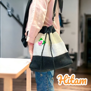 Tas Serut Rajut Mini Tas Kerut