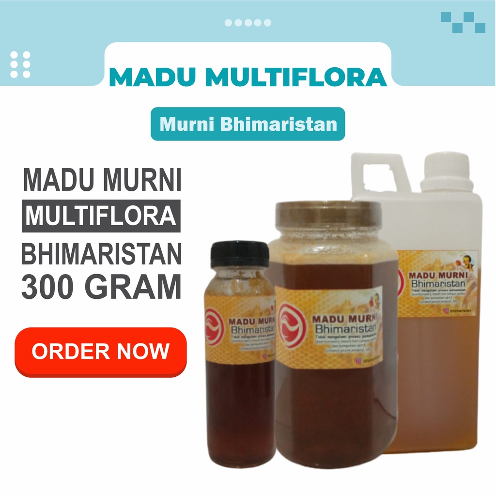

Madu Murni Multiflora untuk diet kesehatan merk Bhimaristan 1200 gr