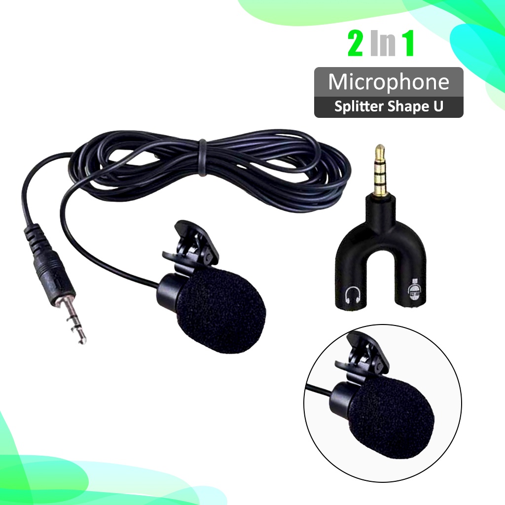 Promo Mic Vlogger / Mic Youtuber Microphone Hp With Clip For Smartphone - Clip On Mic Microphone