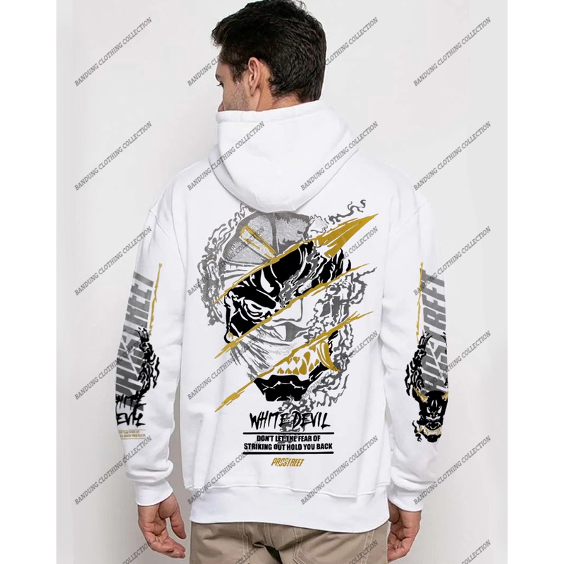 PROSTREET WHITE DEVIL PUTIH HOODIE PROSTREET DEWASA PRIA WANITA SIZE M L XL XXL / HOODIE SUNMORI PRIA TERBARU 2023