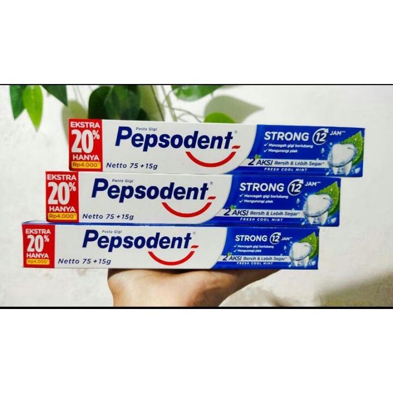 PROMO Pepsodent 75gr + 15gr (3pcs)