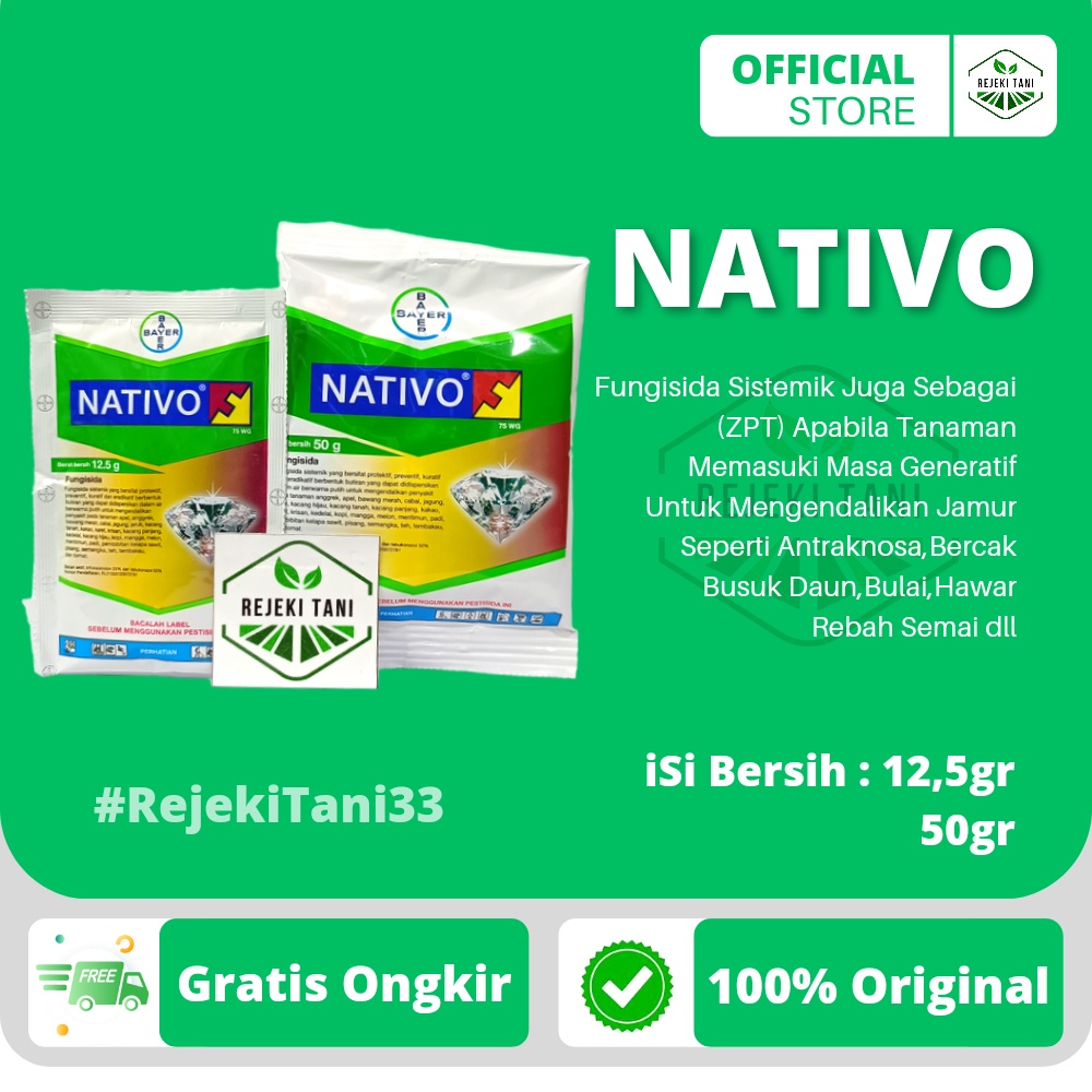 Nativo 75WG 12,5gr 50gr fungisida sistemik yang juga berfungsi sebagai Zat Pengatur Tumbuh (ZPT) apa