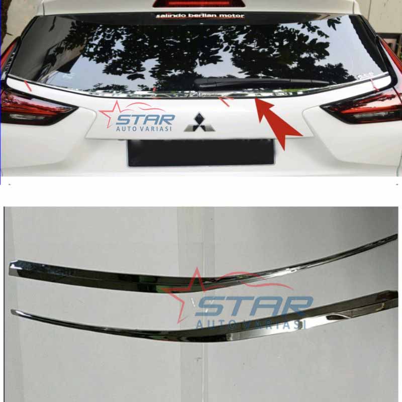 List kaca belakang chrome Xpander.