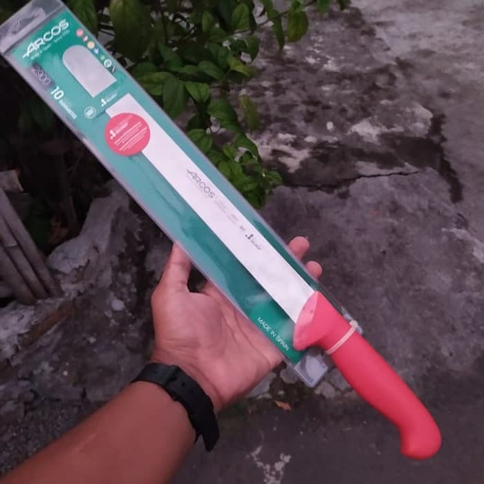 Pisau SLICING ARCOS Knife 30 cm Handle Merah 293422 Original SPANYOL