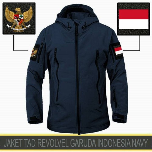 JAKET TAD Jaket Tactical Jaket TAD Bravo Jaket Outdoor Jaket Hiking Jaket TNI Jaket Anti Air Pria Free Logo Garuda Dan Bendera Indonesia