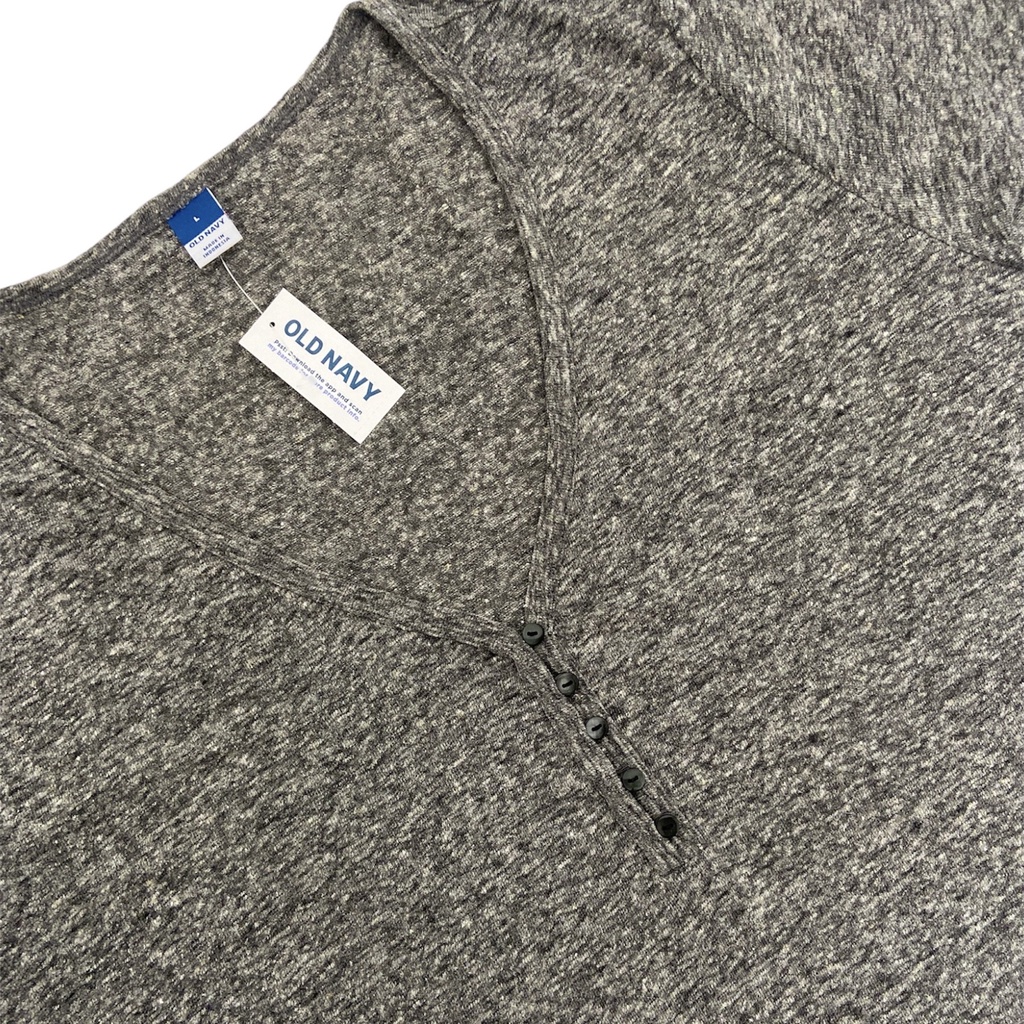 Old Navy Linen Blend Henley Tee