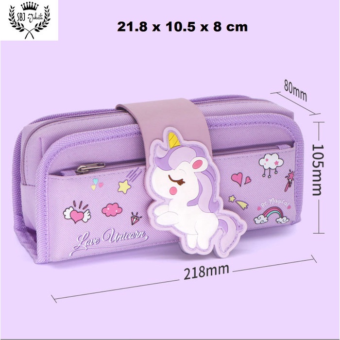 

KT- Tempat pensil Kotak pensil model smiggle Lookalike Yome Premium - Love Unicorn TERBARU