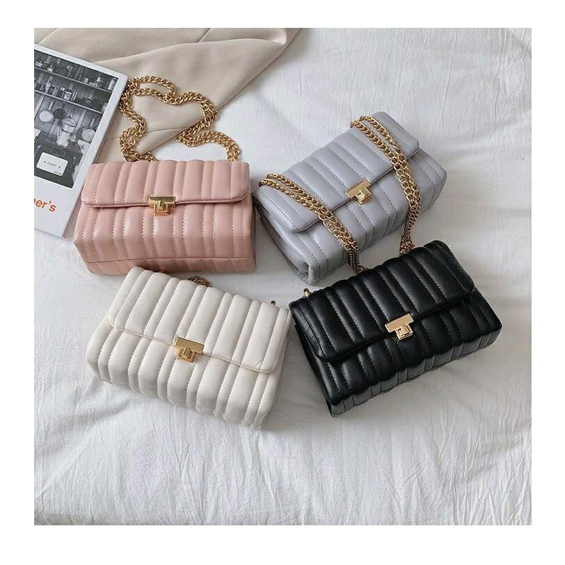 Tas Selempang Wanita ZR Z278 Motif Quilted Midi/Slingbag Zara Wanita Push Lock Premium