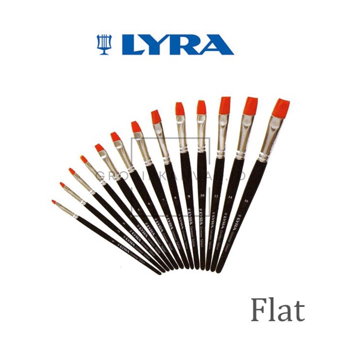 

Grosir Kuas Lukis Lyra Flat - Kuas Lyra Datar - Taklon Art Flat Brush Lyra