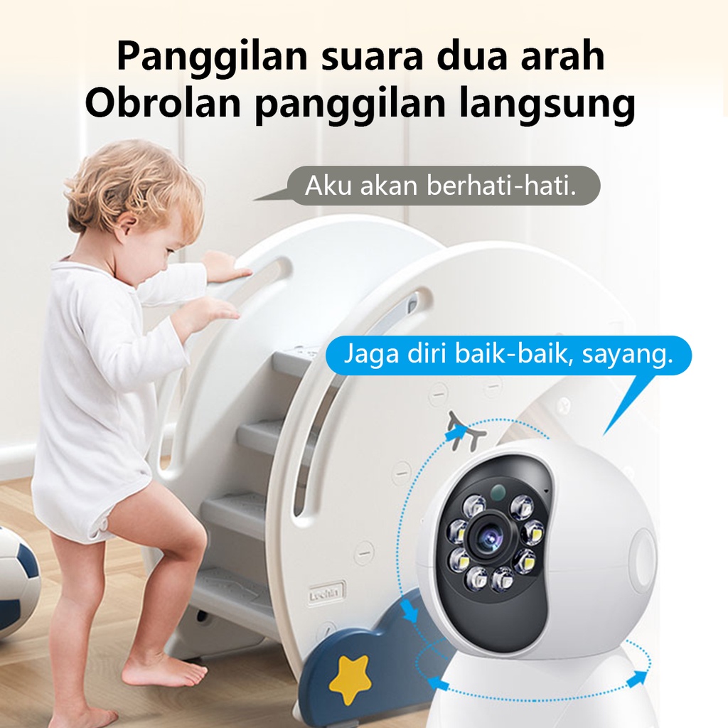 XIHANCAM Smart Cctv Wireless 4MP IP Camera Cctv Wifi Kamera Cctv Murah Lampu Cctv Kamera Wifi Jarak Jauh Lewat HP Kamera Pengintai Indoor PTZ Iot Home Automation