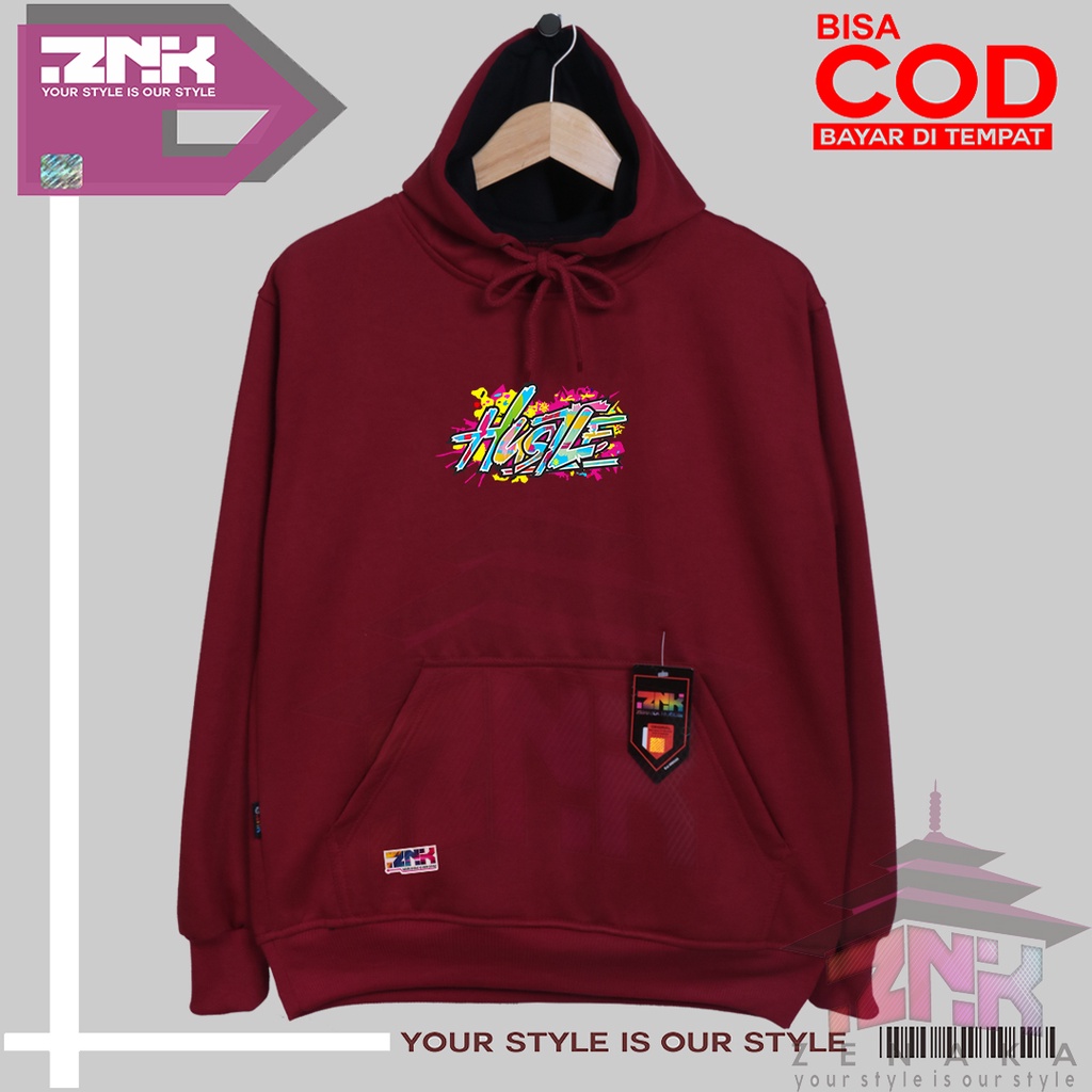 Zenaka Hoodie pria distro aesthetic graffity simple Jacket pria keren 2023 Jacket pria waterproof tebal Sweater pria oversize distro bandung Hoodie pria oversize korean style zenaka hoodie warna maroon Hoodie couple pasangan kekinian aesthetik