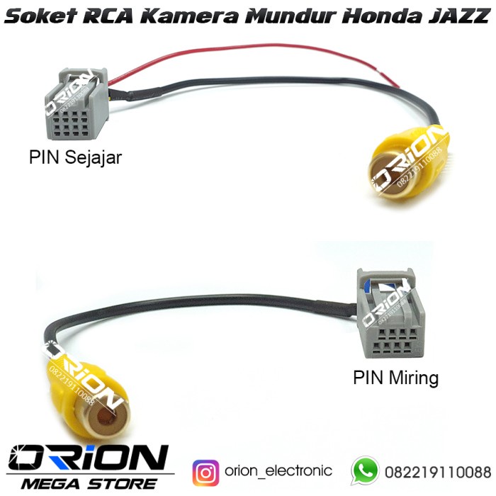 Terlaris Soket Kamera Mundur Rca Honda Jazz Rs 2016-2017